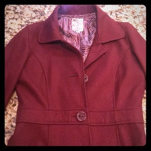 Maroon coat